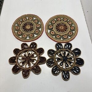 Rattan Trivets/ Hot Pads Four Total Vintage